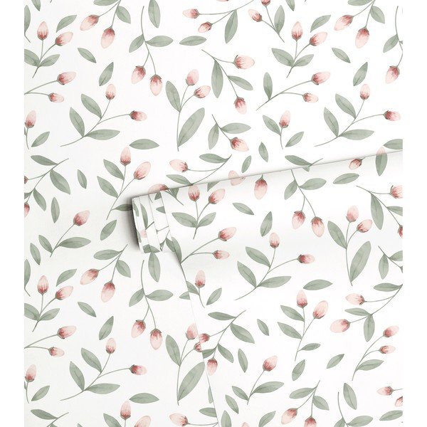 Dětská tapeta z netkané textilie 10 m x 50 cm Flower Buds – Lilipinso-image-2