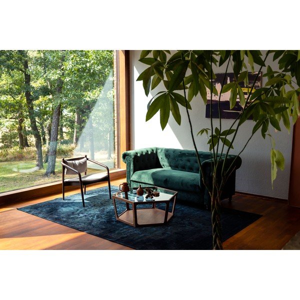 Konferenční stolek se skleněnou deskou v tmavě přírodní barvě 80x92,5 cm Sita – Dutchbone-image-4