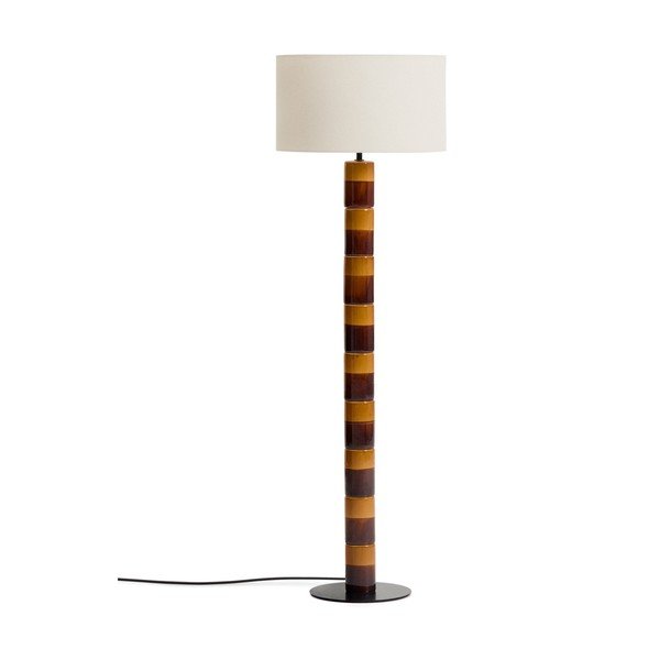 Stojací lampa s textilním stínidlem (výška 146 cm) Mavran – Kave Home