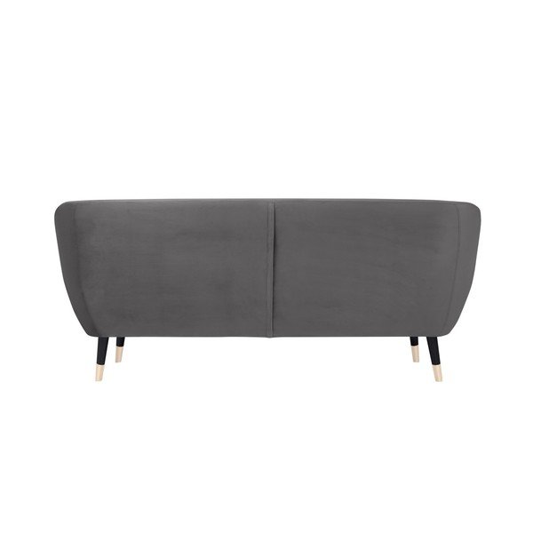 Šedá pohovka s černými nohami Mazzini Sofas Benito, 188 cm-image-4