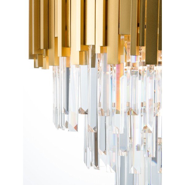Kovové závěsné svítidlo ve zlaté barvě s křišťálovým stínidlem ø 40 cm Grane – Nova Luce-image-3