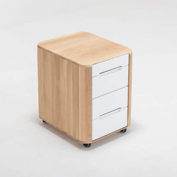 Zásuvkový díl s konstrukcí z masivního dubového dřeva Gazzda Ena-image-1