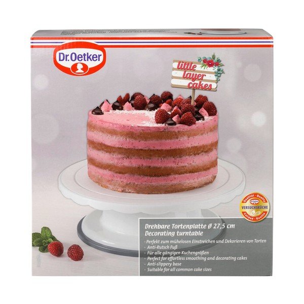 Bílý otočný podnos Dr. Oetker Sweet, ø 27,5 cm-image-2