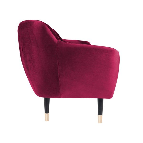 Růžová pohovka s černými nohami Mazzini Sofas Benito, 188 cm-image-3