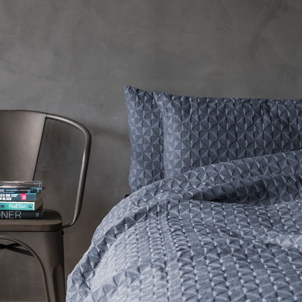 Tmavě modrý přehoz na jednolůžko 140x250 cm Butterfly – Mette Ditmer Denmark-image-1