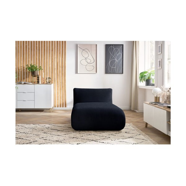 Tmavě modrý manšestrový modul pohovky Lecomte – Bobochic Paris-image-1