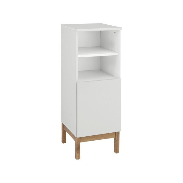 Bílá nízká koupelnová skříňka 30x86 cm Mirza - Støraa-image-1