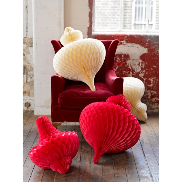 Papírová dekorace Talking tables Giant Bubble Red XL-image-1