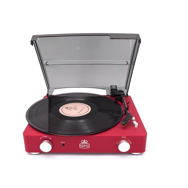 Červený gramofon GPO Stylo II Red-image-1