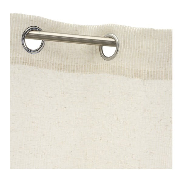 Béžová záclona s příměsí lnu 140x260 cm Fifties – Casa Selección-image-3