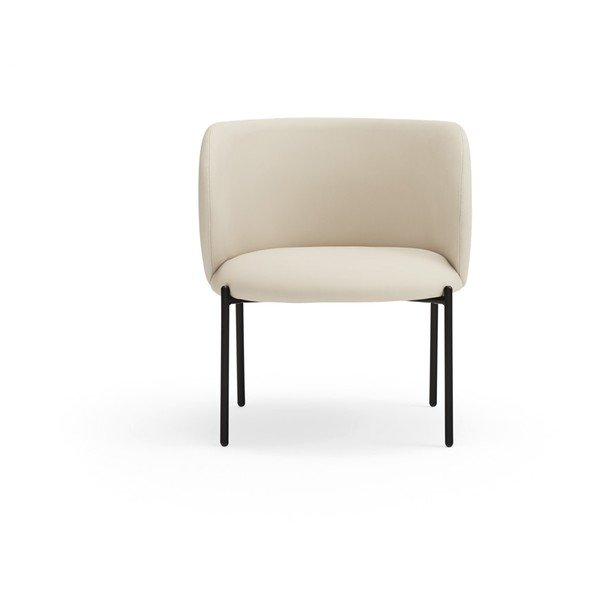 Bílé křeslo z imitace kůže Mogi - Teulat-image-2