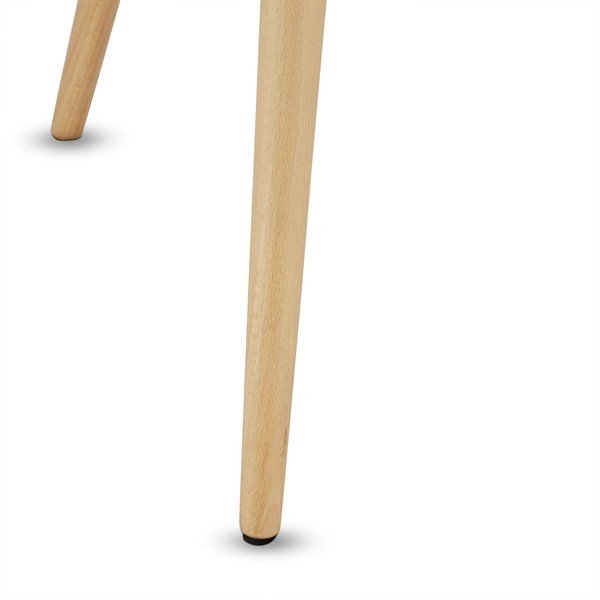 Šedý odkládací stolek s nohami z bukového dřeva Furnhouse Opus, Ø 50 cm-image-3