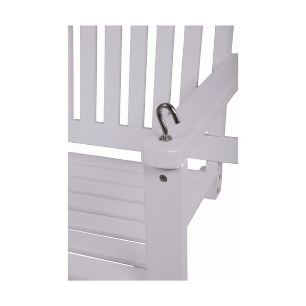 Bílá dřevěná zahradní houpačka Augusta - Garden Pleasure-image-2