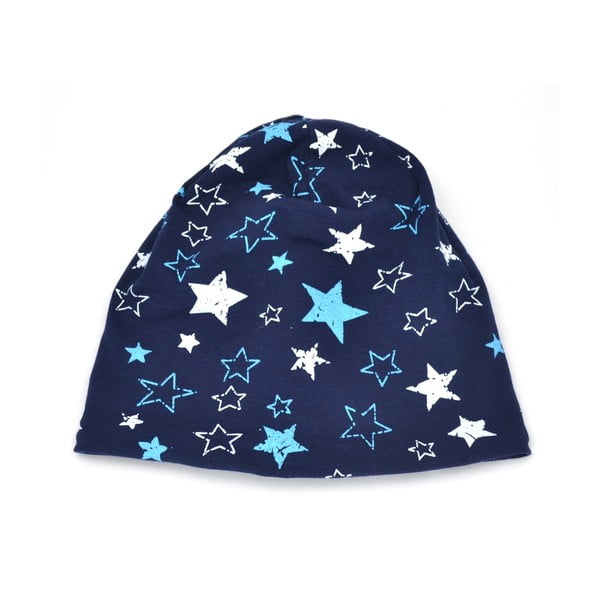 Dětská čepice Stars, tmavě modrá