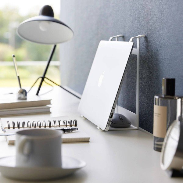 Bílý kovový stojan pro notebook Tower – YAMAZAKI-image-4