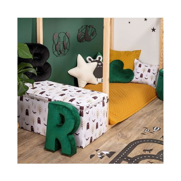 Prošívaný dětský přehoz 160x100 cm Posh Velvet - Yellow Tipi-image-4