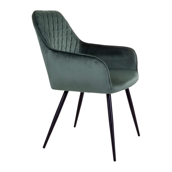 Tmavě zelená čalouněná jídelní křesla v sadě 2 ks Harbo – House Nordic-image-3