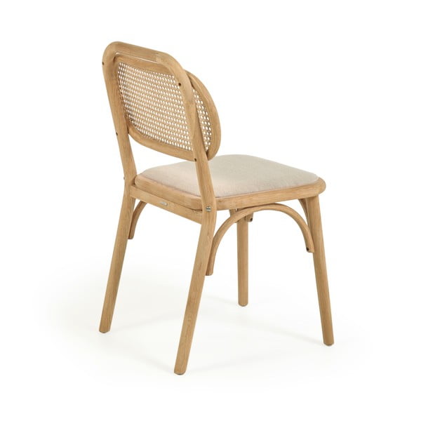 Jídelní židle z dubového dřeva v přírodní barvě Doriane – Kave Home-image-3