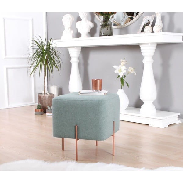 Světle modrý taburet Copper – Artie-image-3