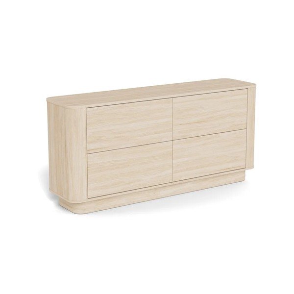 Komoda v dekoru dubu ve světle přírodní barvě 160x75x40 cm Atmore – Actona
