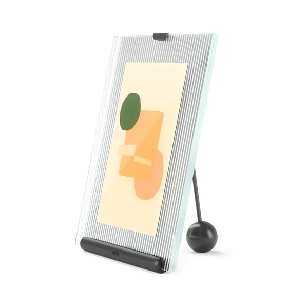 Černý skleněný stojací rámeček 16x20 cm Flute – Umbra-image-4