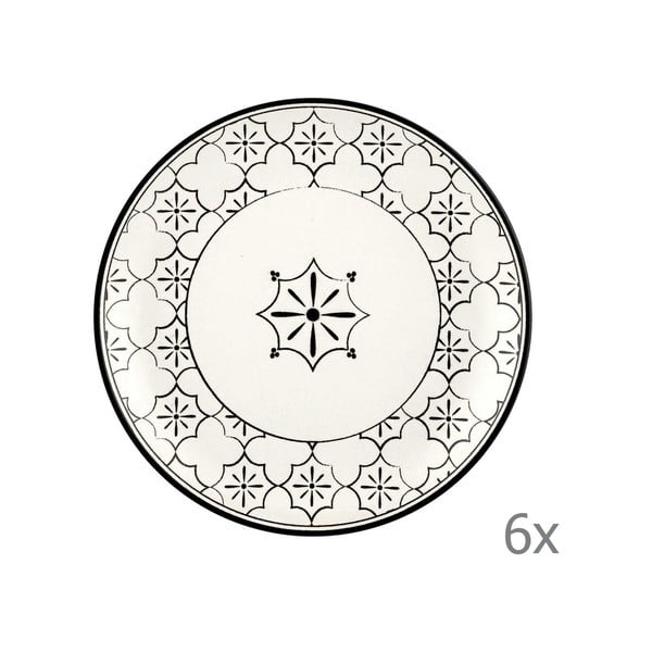 Sada 6 porcelánových dezertních talířů Mia Maroc, ⌀ 17 cm
