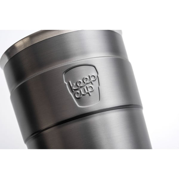 Šedý cestovní hrnek s víčkem KeepCup Nitro Thermal, 340 ml-image-3