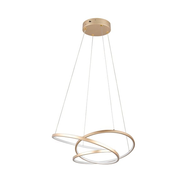 LED stmívatelné závěsné svítidlo ve zlaté barvě Darvin – Trio