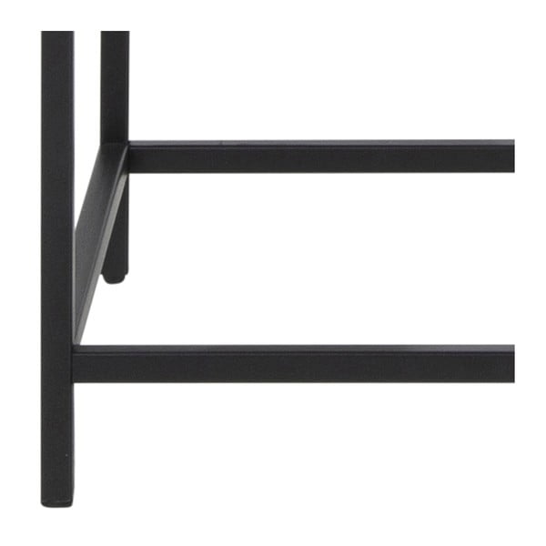 Černá kovová vitrína 77x150 cm Seaford - Actona-image-2