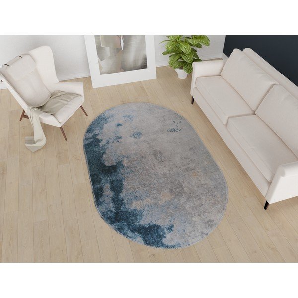 Modro-šedý pratelný koberec 160x230 cm – Vitaus-image-1