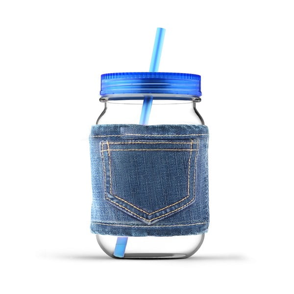 Sklenice Jeans Blue