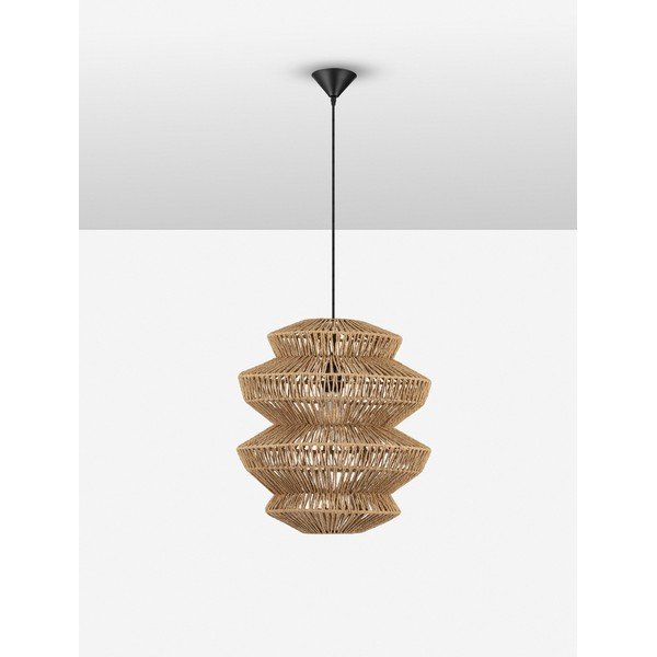 Provazové závěsné svítidlo v přírodní barvě ø 40 cm Nua – Nova Luce-image-4