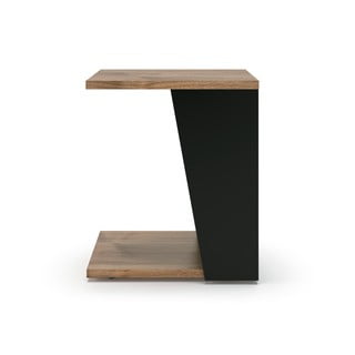 Konferenční stolek s deskou v dekoru ořechového dřeva 40x40 cm Albi - TemaHome