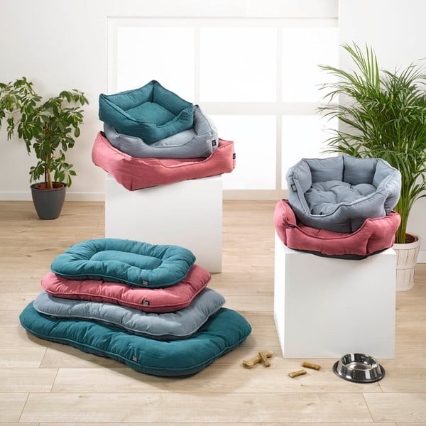 Pelíšek pro psa v petrolejové barvě 46x61 cm – Love Story-image-1