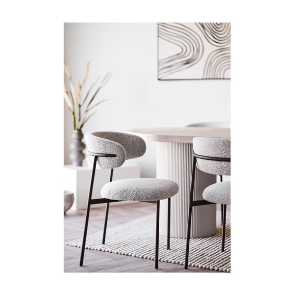 Jídelní stůl s deskou v dekoru jasanového dřeva 100x220 cm Solva – House Nordic-image-3