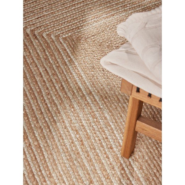 Oboustranný/ručně tkaný jutový koberec v přírodní barvě/ve světle přírodní barvě 200x300 cm Juno – Hanse Home-image-2