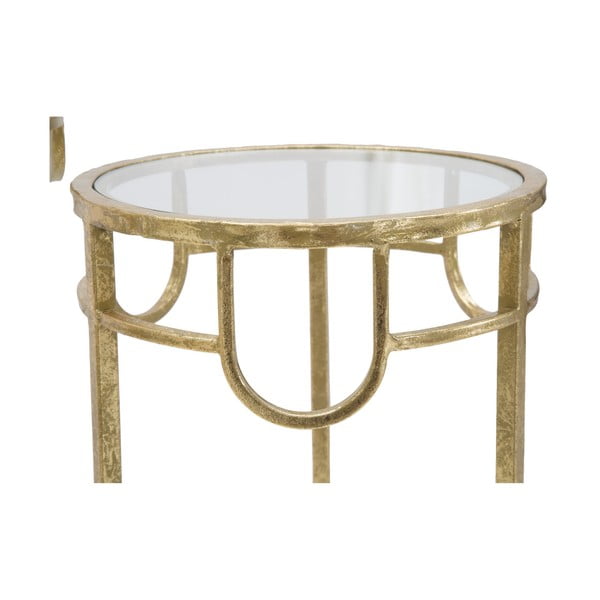 Sada 3 stolků ve zlaté barvě Mauro Ferretti Lorenzo-image-4