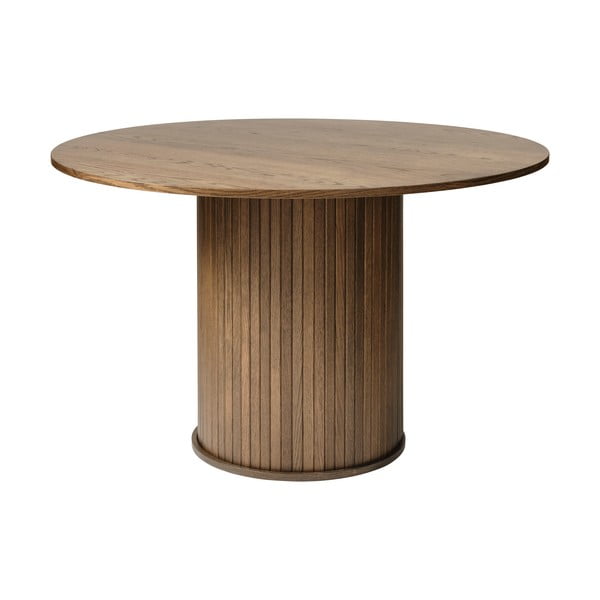 Kulatý jídelní stůl v dekoru dubu ø 120 cm Nola – Unique Furniture