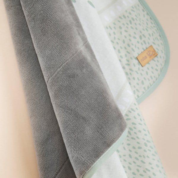 Světle zelená dětská deka z mikroplyše 80x80 cm Woodland Buddies – Roba-image-3