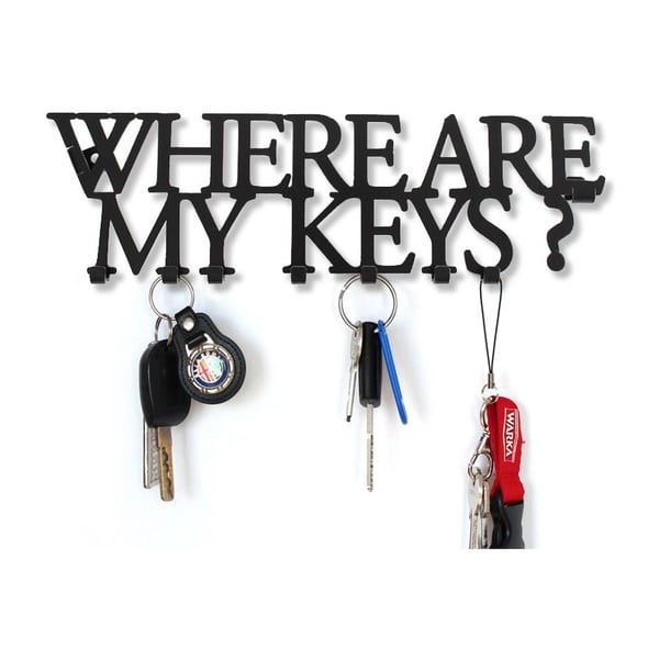 Věšák na klíče Where Are My Keys