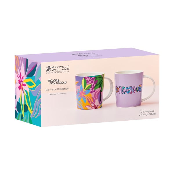Porcelánové hrnky v sadě 2 ks 380 ml Be Fierce – Maxwell & Williams-image-2