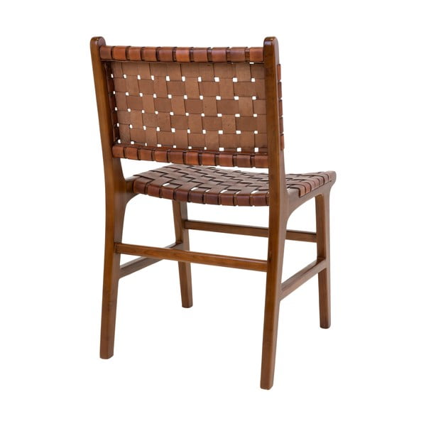 Hnědé jídelní židle z teakového dřeva v sadě 2 ks Perugia – House Nordic-image-4