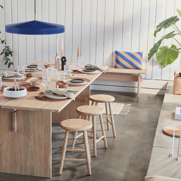 Modré kovové závěsné svítidlo ø 65 cm Hatto – OYOY Living Design-image-1