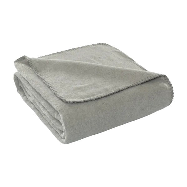 Šedá fleecová deka 130x170 cm Brighton – Mijolnir