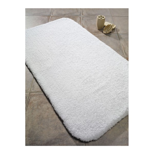 Bílá bavlněná koupelnová předložka Confetti Bathmats Organic, 60 x 80 cm