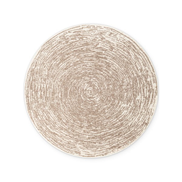 Béžovo-krémový kulatý koberec ø 160 cm Gloria Cavallo – Hanse Home