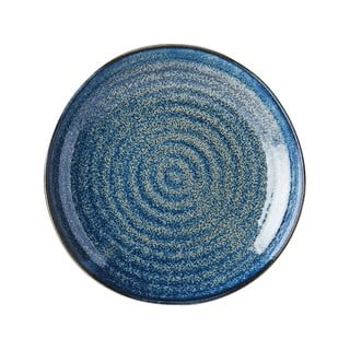 Modrý keramický talíř MIJ Indigo, ø 23 cm