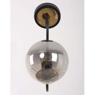 Černo-šedé nástěnné svítidlo ø 15 cm Oslo – Squid Lighting