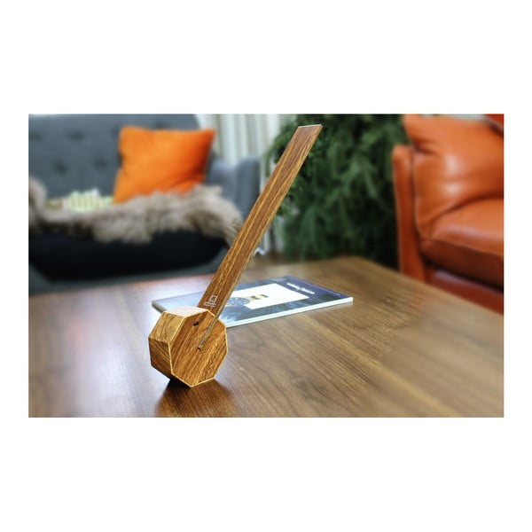 Hnědá LED stolní lampa (výška 38 cm) Octagon One – Gingko-image-1