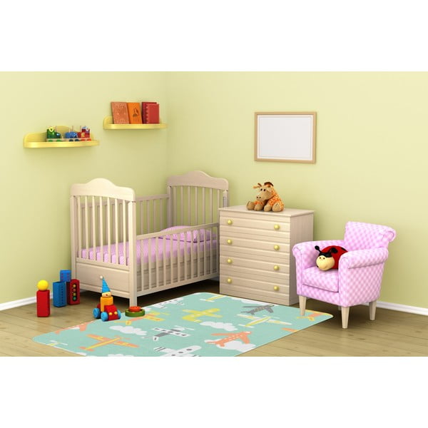 Světle zelený dětský koberec 100x140 cm Happy Plains – Oyo Concept-image-2